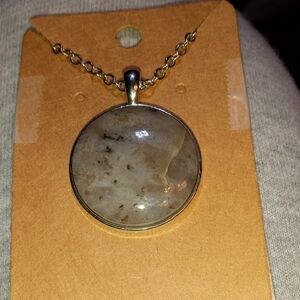 Hand Made Nebraska River Rock Elegant Stone Pendant Necklace